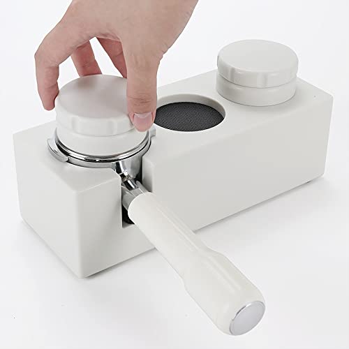 SDFGH 5 8mm Máquina de café de acero inoxidable Soporte de filtro sin fondo Mango for accesorios profesionales (Size… - Imagen 4