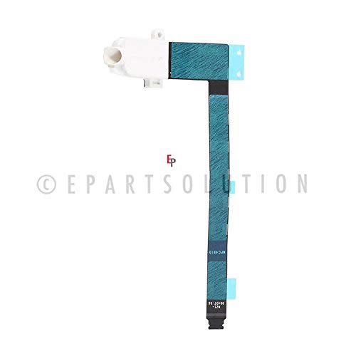 ePartSolution_ Replacement Part for iPad Pro 9.7" A1674 A1673 Audio Jack Headphone Jack Flex Cable Ribbon Connector USA (White)