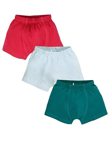 Image of KiddoPanti Boys Boxer Shorts Pack of 3 | Soft Cotton-Lycra Blend | Comfortable Fit with Bio Wash for All-Day Comfort | Kids Briefs