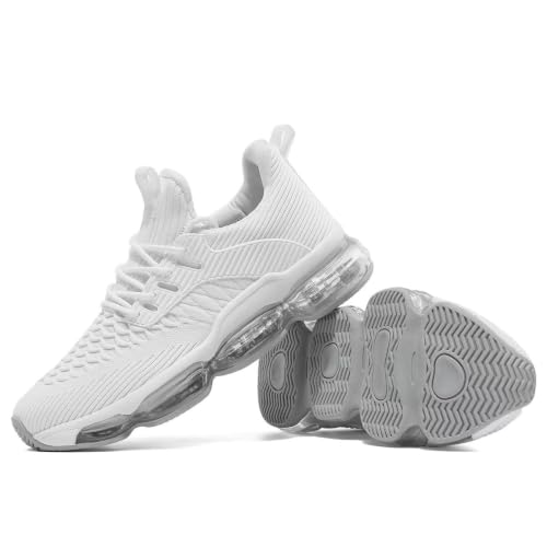 Image of Socviis Men's Air Cushion Running Shoes Breathable Tennis Fashion Sneakers Non Slip Workout Casual Sport Shoes Gym Training Comfortable Walking Shoes