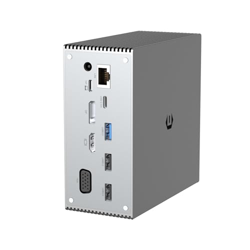 Estación de acoplamiento USB-C triple pantalla para organizar tu escritorio en casa
