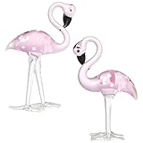 Statue de flamant rose à poser : cette adorable figurine de flamant rose artisanale peut également être utilisée avec d'autres accessoires de loisirs créatifs ou comme accessoire photo, ou comme élément de décoration original pour la maison