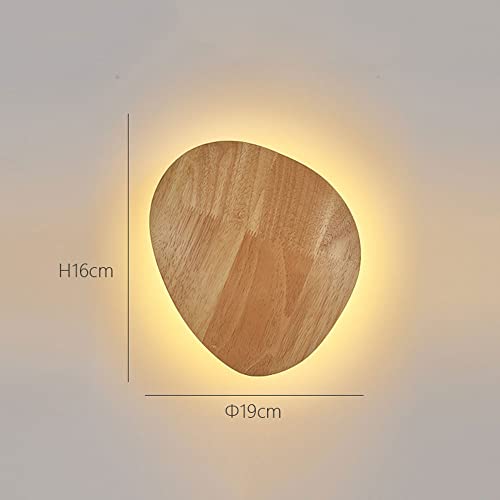 Farol de pared de madera nórdica para fondo de sala de estar 8