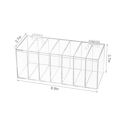Image of Acrylic Transparent Adjustable Label Dispenser 7-Slot