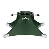 Tree Nest Christmas Tree Stand Xmas Tree Plastic Holder Base for Live Tree Fits up to 5ft Square（Gr