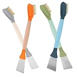 Construcción duradera: fabricados con materiales duraderos, los cepillos de alambre para limpiar estufas y raspadores mantienen su forma y nitidez, proporcionando un rendimiento confiable a lo largo del tiempo, limpieza de campanas extractoras, cepillo de alambre para estufa