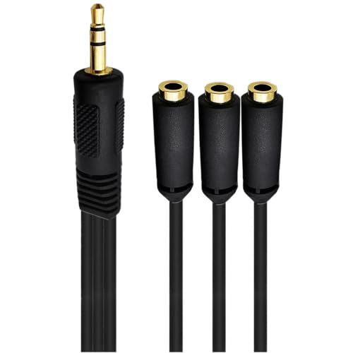 Seadream Cable Divisor de Auriculares 3.5mm 2 Piezas 0.3m miniatura 2