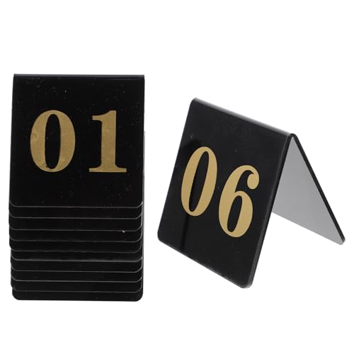 Numéros de table en acrylique noir FOMIYES pour un plan de table réussi au mariage
