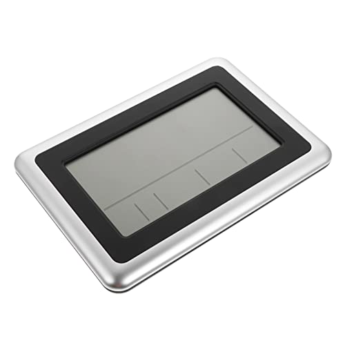 VINTORKY Reloj Despertador Digital Silencioso Temperatura LCD para Dormitorio Reloj De Pared De Escritorio Sin Batería Electrónico para Despertar