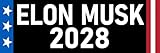 Elon Musk 2028 Sticker Elon Musk for President Sticker Proudly Triggering 1 Star Woke Morons