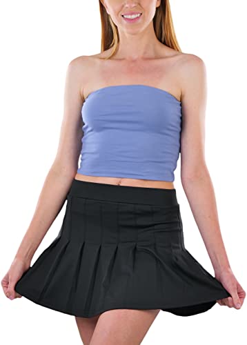 Image of ToBeInStyle Women's Cotton-Spandex Blend Stretchy Tube Top