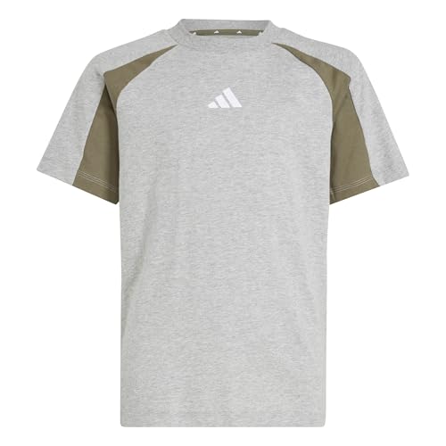 T-shirt mixte enfant adidas t-shirt de sport bicolore à col rond pour garçon et fille