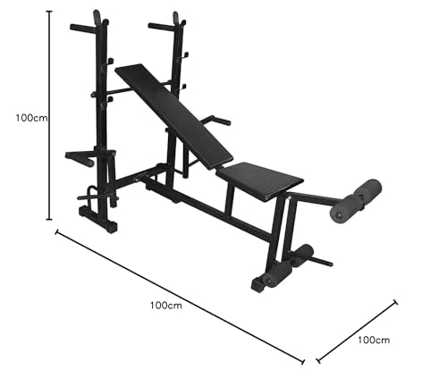 Image of Bodyfit Fitness New Multi Adjustable Exercise Bench | Full Body Workout | Foam Soft Padding | Bench Press | Heavy Solid Steel. (8in1)
