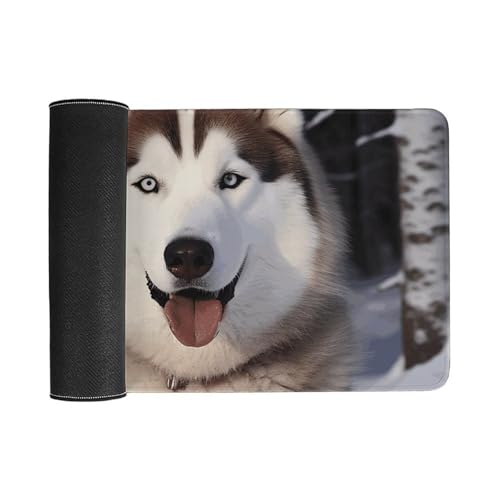 Tapis de souris grand format Huskies tapis écriture antidérapant - 3