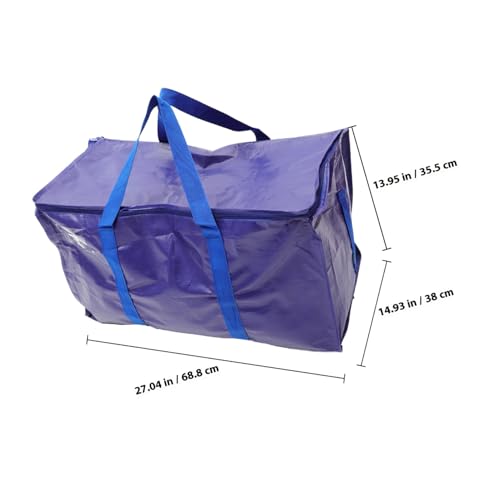 Grand contenant de rangement souple polyvalent avec fermeture éclair - 3