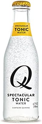 Q Mixers Premium Tonic Water: Real Ingredients & Less Sweet , 6.7 Fl oz, Pack of 24 (Only 40 Calories per Bottle)