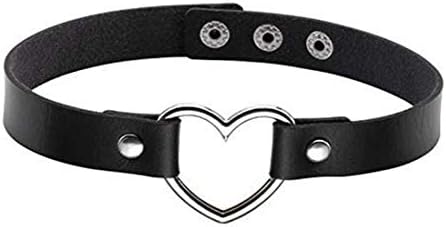 Women Girls PU Leather Punk Rock O-Ring 