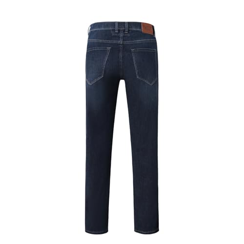 Mens Jeans Slim Fit Whiskers Classic Hand Brush Wash Comfortable Fit Stretch Casual Denim Pants2