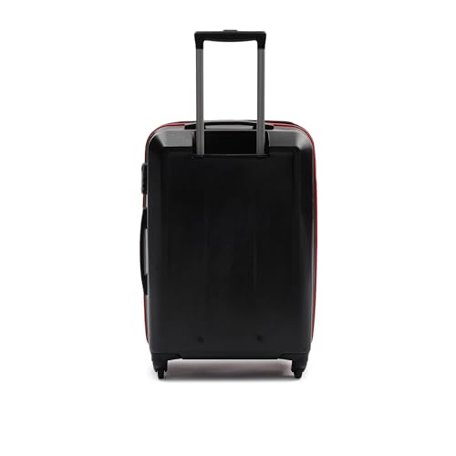Image of YAYAVAR Batman Trolley Suitcase - 90L, Cabin Luggage with 8 Spinner Wheel, Hard Shell Polycarbonate Suitcase, Number Lock, Water Resistant, Luggage Bag for Travel (Red & Black, 67cm, Medium)