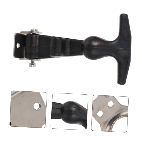 Image of DOITOOL 2Pcs T-Handle Draw Latches Stainless Steel Over Center Lock for Toolbox Tool Box Hasp with Brackets 5.31X3.14X0.98 Inch Industrial Hardware Draw & Tension Latches