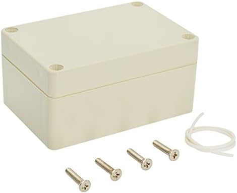 LeMotech Waterproof Dustproof IP65 ABS Plastic Junction Box Universal Electric Project Enclosure Pale Gray 3.9 x 2.7 x 2 inch (100 x 68 x 50 mm)