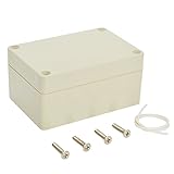 LeMotech Waterproof Dustproof IP65 ABS Plastic Junction Box Universal Electric Project Enclosure Pale Gray 3.9 x 2.7 x 2 inch(100 x 68 x 50 mm)