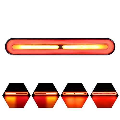 Image of Alopee 9 inch Universal Motorcycle Tail Light with Turn Signals 10V-30V | 3-in-1 Waterproof Motorcycle Brake Light Used for Chopper, Truck, ATV, UTV, ADV, Pick-up and Golf Cart (with 1 Wrench)