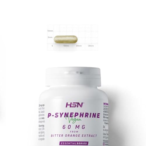 Miniatura 3 de Hsn P-Sinefrina 60mg 120 Cápsulas Vegetales Pastillero Semanal 100 Natural Sinefrina Procedente De La Naranja Amarga: Contribuye Al Manejo Del Peso Corporal No-Gmo, Vegano, Sin Gluten