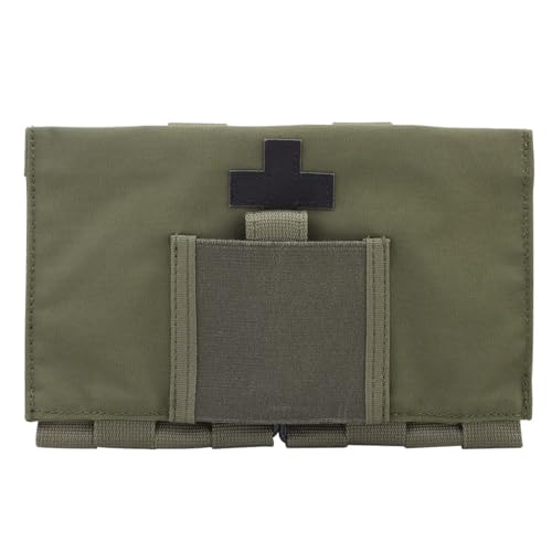 Trousse médicale tactique IFAK LBT Molle verte pour ceinture et sac EDC