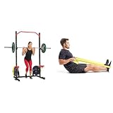 Sunny Health & Fitness Power Rack - SF-HG92401 100 LB Resistance Band Bundle NO. 088-100