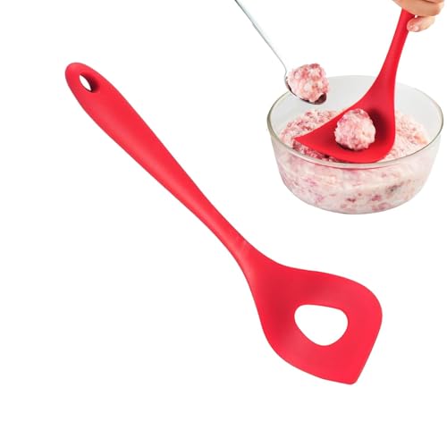 Cuchara para hacer bolas de albóndigas, cuchara de silicona para hacer bolas, cuchara de mango ergonómico para cocina, herramienta para hacer bolas de carne, accesorios de cocina antiadherentes