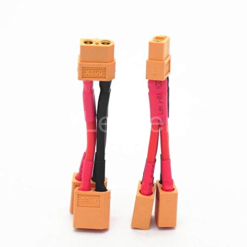Gimax 20 Pcs/Lot XT90 Parallel Battery Connectors Adaptor Cable Extension Y Splitter For Parallel Battery Connection ZD0192