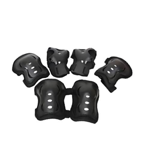 Kit Proteção Infantil Capacete Joelheira Cotoveleira para Meninas Rosa (Preta)