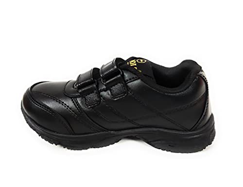 Image of Coolz Unisex Black Formal Uniform School Shoes for Boys and Girls Prime Vel