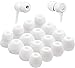 ALXCD Ear Tip for BeatsX In-Ear Headphone, 8 Pair SML & Double Flange Durable Soft Silicone Replacement Ear Bud Eartip, Fit for Beats by Dr. Dre BeatsX [8 Pair](White)