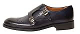 Antica Calzoleria Campana Schuhe | Mod. 1506 | Monkstrap | Kalbsleder | (dunkel-) blau | Gr. 40