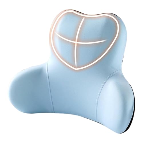 Almohada de apoyo lumbar para coche, cojín de apoyo lumbar transpirable, almohada ergonómica portátil de apoyo lumbar, cojín de asiento para asientos de coche, sillas de oficina, SUV