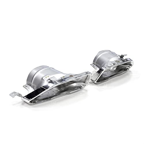 Canule d'échappement en acier inoxydable argent double sortie carrée pour BMW G20 G21
