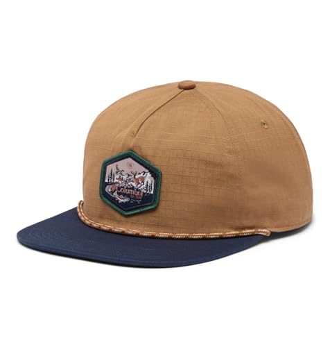 Columbia Unisex Ratchet Strap Snap Back Hat, Delta/Collegiate Navy/Vintage Outdoor, One Size