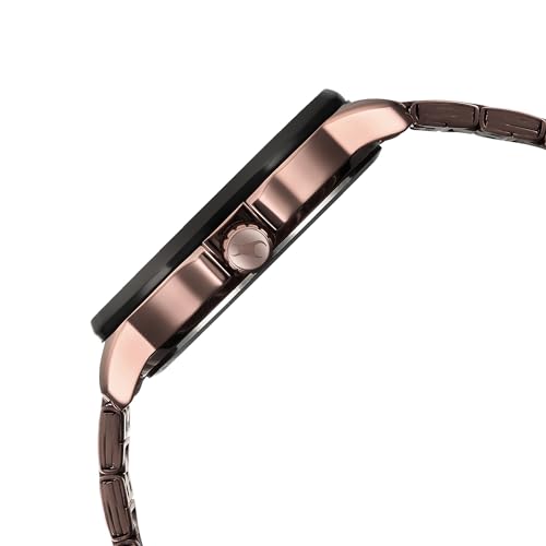 Image of Fastrack Fleek Quartz Multifunction Black Dial Brown Stainless Steel Strap Watch for Guys - NT3303KM02