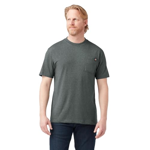 Image of Dickies Men's Heavyweight Heathered Short Sleeve Pocket T-Shirt