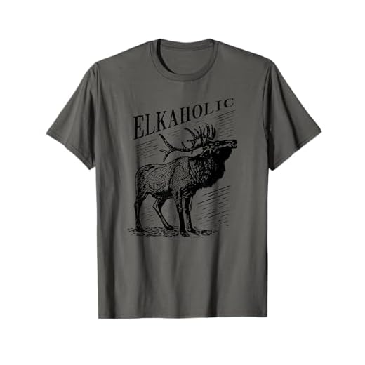 Funny Elk Hunting Shirt - Elkaholic For Hunters T-Shirt