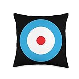 InGENIUS Bullseye Bulls Eye Target Archery Bullseye Throw Pillow, 16x16, Multicolor