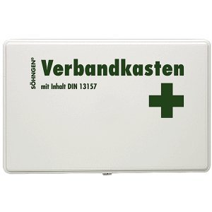 Preisvergleich Produktbild Söhngen Verbandkasten Kiel Kunststoff weiß mit Füllung Standard