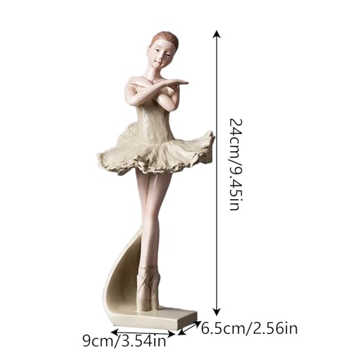 Statue de danseuse classique bibelot résine pour décoration maison originale - 3