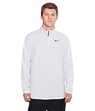 Nike, Men's, Victory Dri-FIT 1/2-Zip Golf Top, White/Pure Platinum/Black, L
