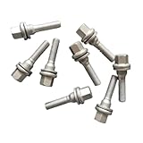 vis jante Compatible Avec Peugeot Pour 301 3008 308 406 607 M12 X 1.25 Boulons À Filetage LONG De Roue, Boulons De Rondelle De Siège Plat, Boulons De Pneus(40MM 8 PCS)