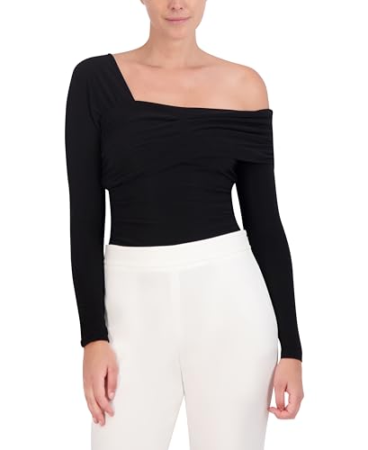 Haut en tricot asymétrique pour femme idéal en soirée