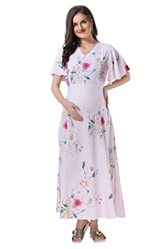 Image of AV2 Womens Viscose Maternity | Nursing |Feeding | Breast Feeding Dress with Zippers for Post Pregnancy