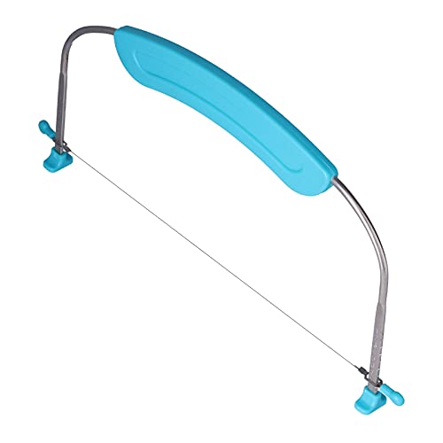 Cake Leveler, Adjustable Cake Cutter Leveler Cake Layer Slicer with Stainless Steel Wires for Wedding Birthday Layer Cakes(Blue)
